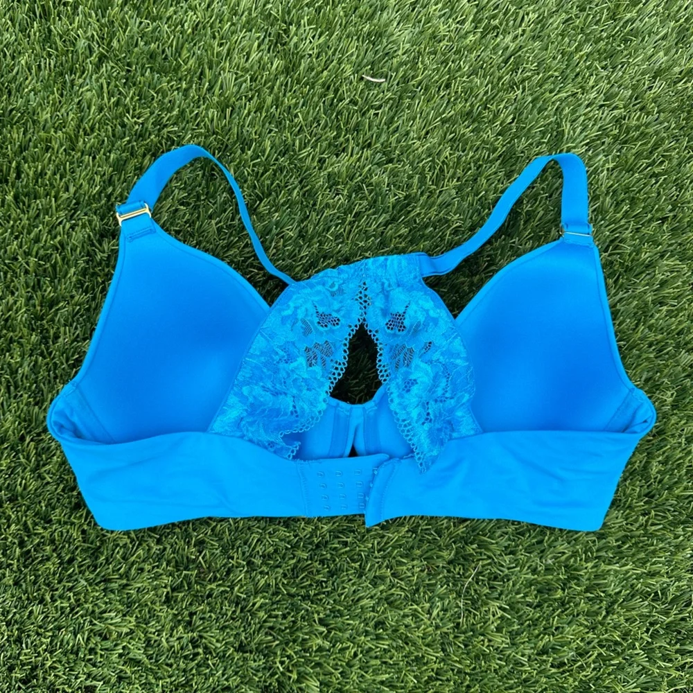 Soma Bright Blue Lace Bra Size 40DD - Picture 2 of 5